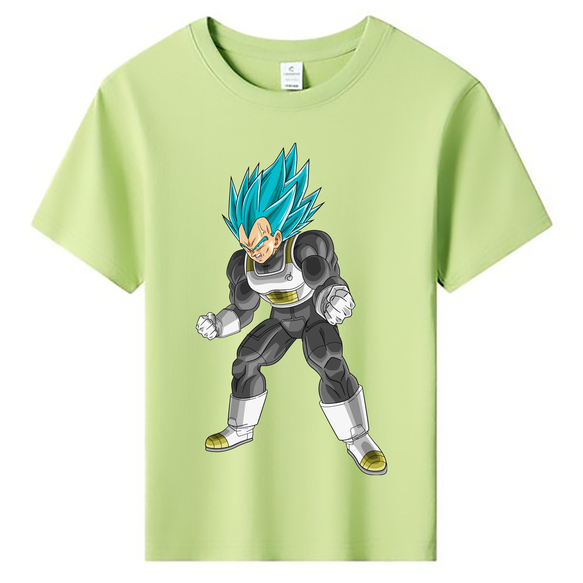（画像用） ドラゴンボール ベジータ四世（Bejīta Yonsei）DRAGON BALL Vegeta IV 綿100％キッズTシャツ（フロントプリント）